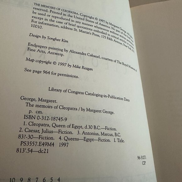 "The Memoirs of Cleopatra a Novel" by Margaret George Paperback - Picture 5 of 7